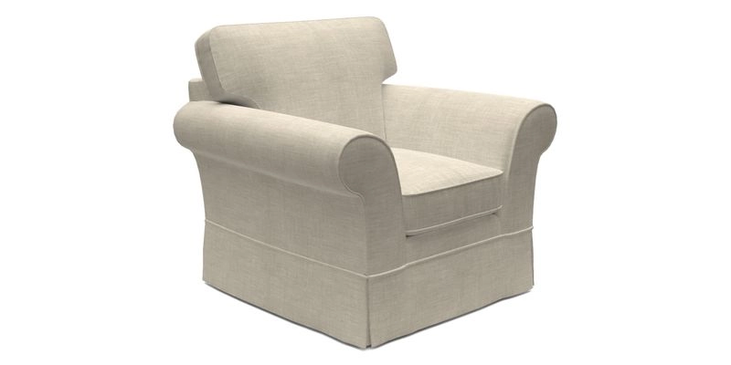 Lanhydrock Chair in Two Tone Plain Biscuit