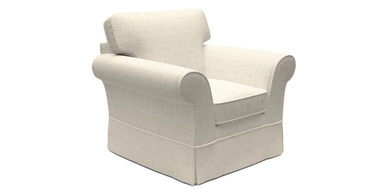 Lanhydrock Chair in Two Tone Plain Biscuit