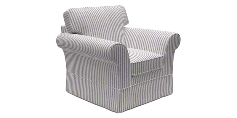 Lanhydrock Chair in Two Tone Plain Biscuit