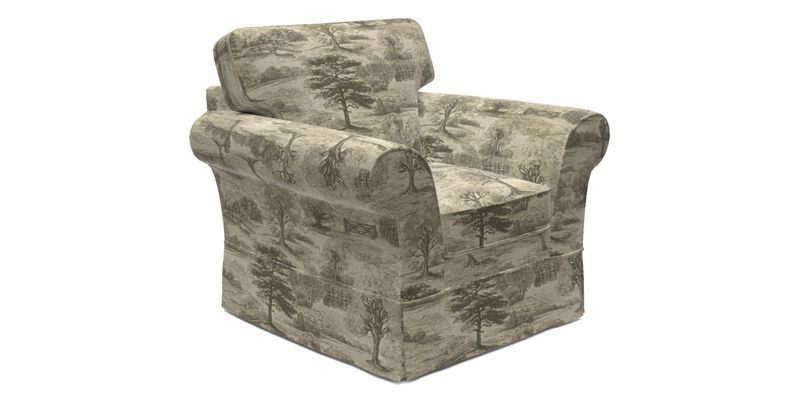 Lanhydrock Chair in Two Tone Plain Biscuit