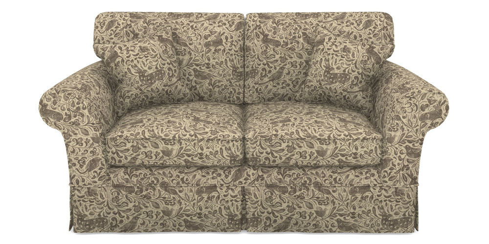 Product photograph of Lanhydrock 2 5 Seater Sofa In V A Drawn From Nature - Bird And Rabbit - Brown from Sofas and Stuff Limited