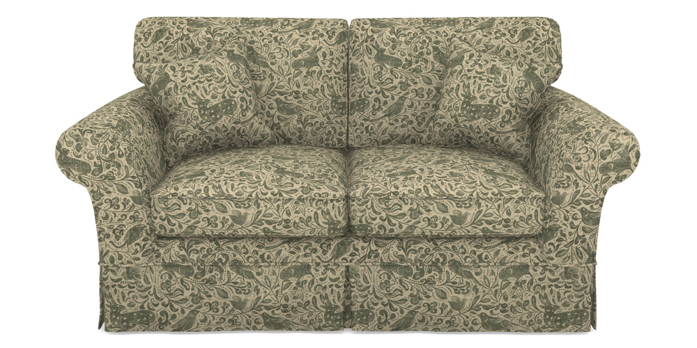 Product photograph of Lanhydrock 2 5 Seater Sofa In V A Drawn From Nature - Bird And Rabbit - Dark Green from Sofas and Stuff Limited