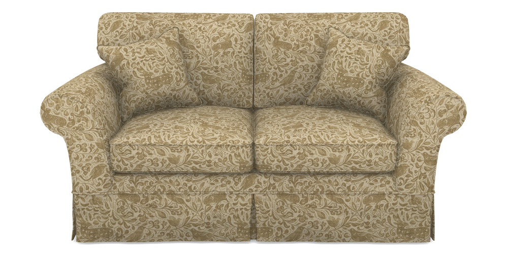 Product photograph of Lanhydrock 2 5 Seater Sofa In V A Drawn From Nature - Bird And Rabbit - Gold from Sofas and Stuff Limited