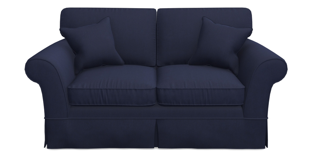 Product photograph of Lanhydrock 2 5 Seater Sofa In Clever Tough And Eco Velvet - Indigo from Sofas and Stuff Limited