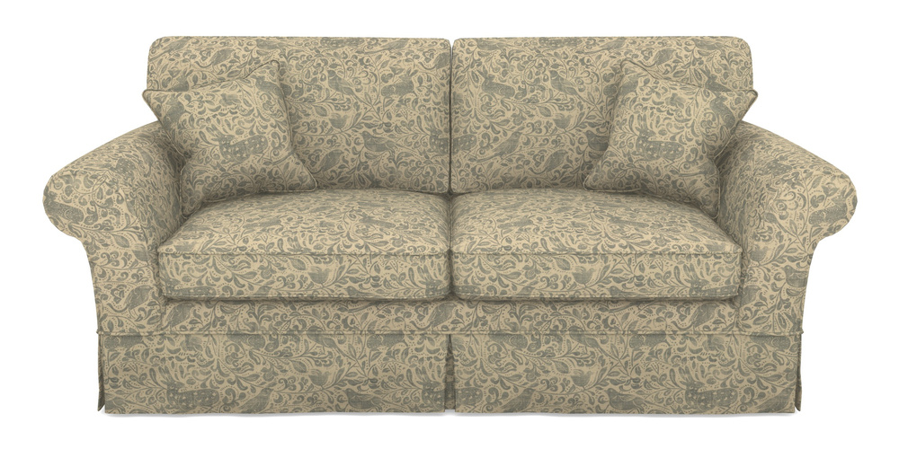 Product photograph of Lanhydrock 3 Seater Sofa In V A Drawn From Nature - Bird And Rabbit - Duck Egg from Sofas and Stuff Limited