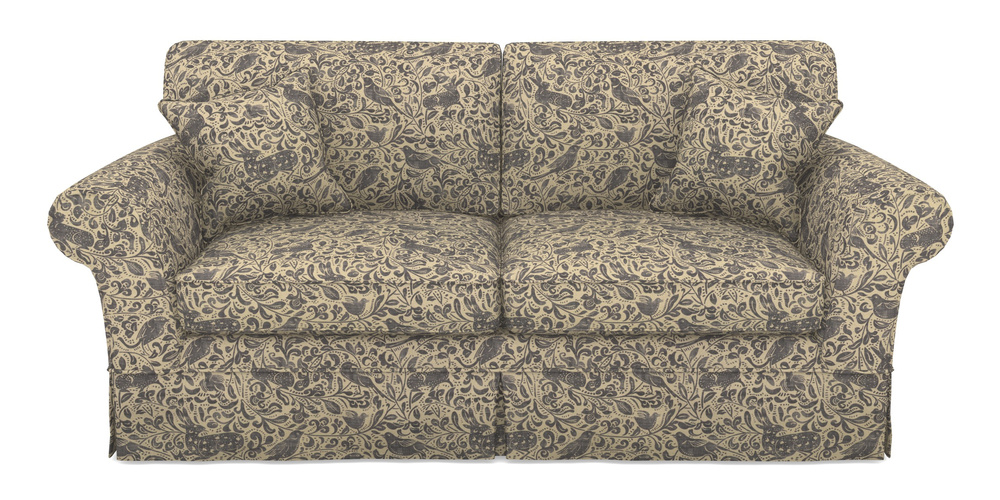 Product photograph of Lanhydrock 3 Seater Sofa In V A Drawn From Nature - Bird And Rabbit - Navy from Sofas and Stuff Limited