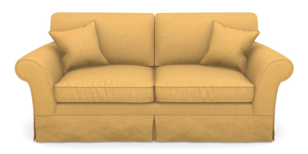 Product photograph of Lanhydrock 3 Seater Sofa In Clever Cotton Mix - Mustard from Sofas and Stuff Limited