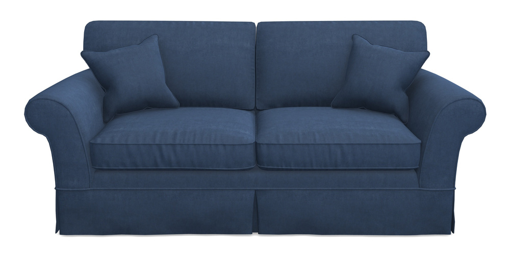 Product photograph of Lanhydrock 3 Seater Sofa In Clever Tough And Eco Velvet - Agean from Sofas and Stuff Limited