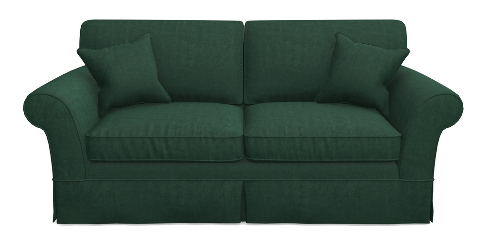 Product photograph of Lanhydrock 3 Seater Sofa In Clever Tough And Eco Velvet - Pine from Sofas and Stuff Limited