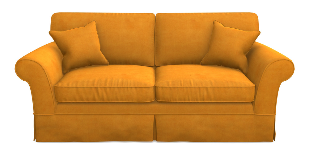 Product photograph of Lanhydrock 3 Seater Sofa In Clever Tough And Eco Velvet - Spice from Sofas and Stuff Limited