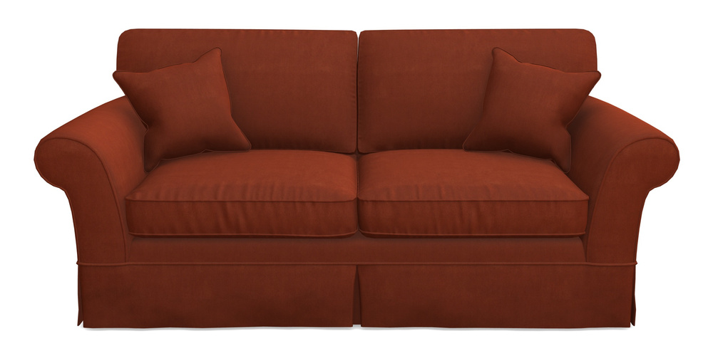 Product photograph of Lanhydrock 3 Seater Sofa In Clever Tough And Eco Velvet - Tawny from Sofas and Stuff Limited