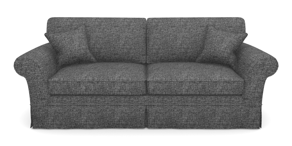 Product photograph of Lanhydrock 4 Seater Sofa In Aqua Clean Hove - Charcoal from Sofas and Stuff Limited