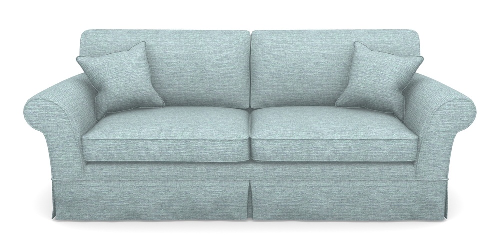 Product photograph of Lanhydrock 4 Seater Sofa In Aqua Clean Hove - Duck Egg from Sofas and Stuff Limited
