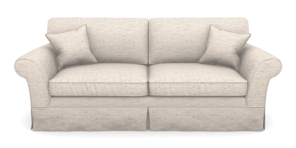 Product photograph of Lanhydrock 4 Seater Sofa In Aqua Clean Hove - Oatmeal from Sofas and Stuff Limited