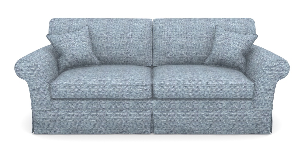 Product photograph of Lanhydrock 4 Seater Sofa In Aqua Clean Oban - Denim from Sofas and Stuff Limited