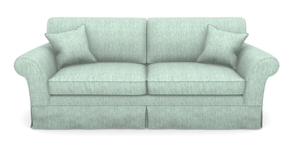 Product photograph of Lanhydrock 4 Seater Sofa In Aqua Clean Tenby - Duck Egg from Sofas and Stuff Limited
