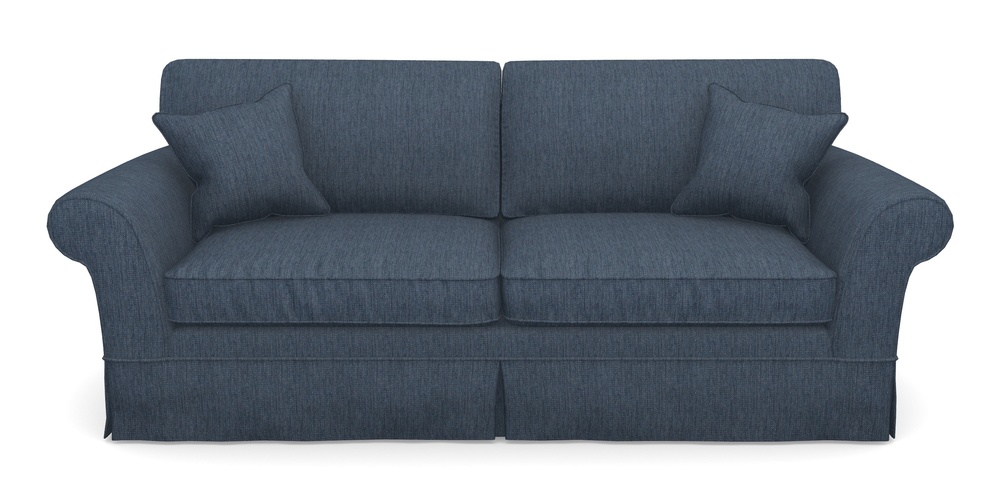 Product photograph of Lanhydrock 4 Seater Sofa In Aqua Clean Tenby - Navy from Sofas and Stuff Limited