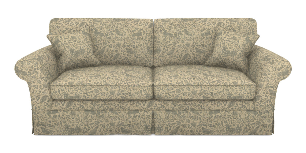 Product photograph of Lanhydrock 4 Seater Sofa In V A Drawn From Nature - Bird And Rabbit - Duck Egg from Sofas and Stuff Limited