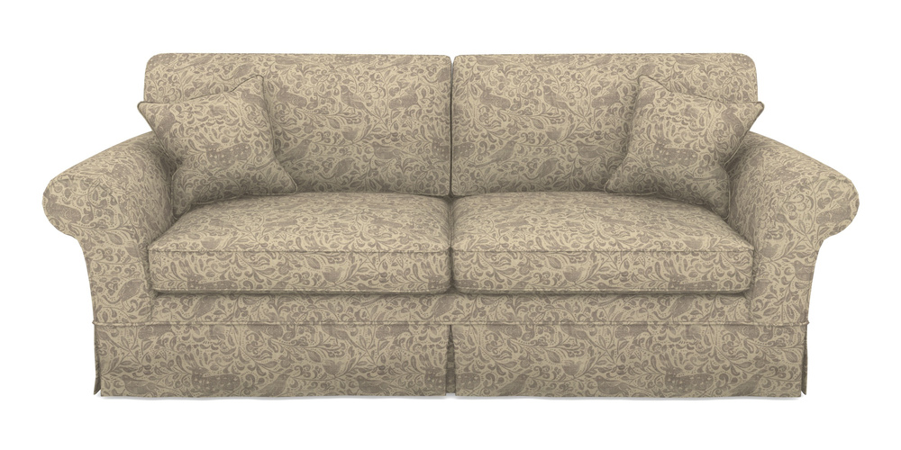 Product photograph of Lanhydrock 4 Seater Sofa In V A Drawn From Nature - Bird And Rabbit - Grey from Sofas and Stuff Limited