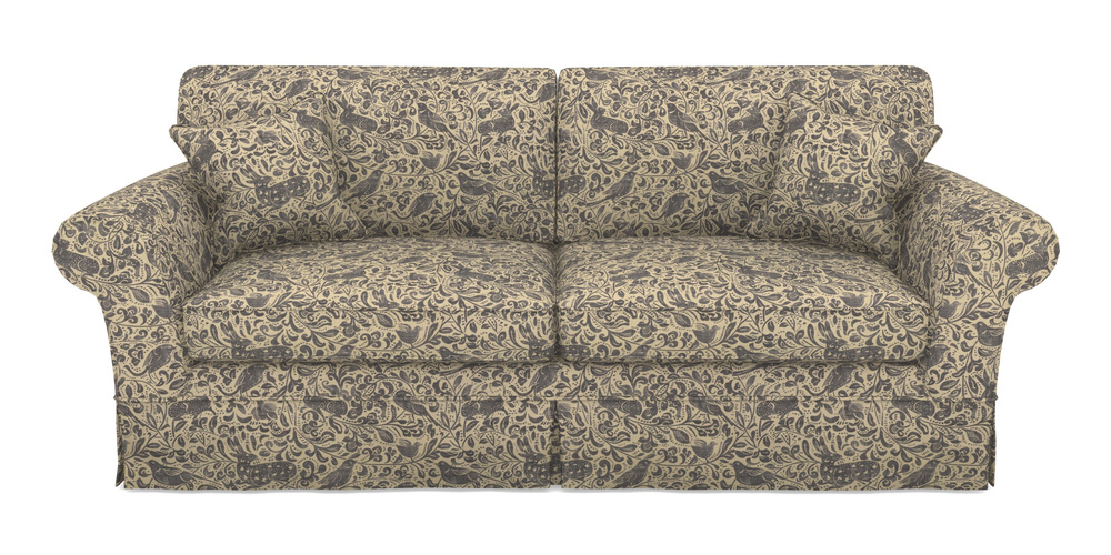 Product photograph of Lanhydrock 4 Seater Sofa In V A Drawn From Nature - Bird And Rabbit - Navy from Sofas and Stuff Limited
