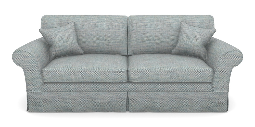 Product photograph of Lanhydrock 4 Seater Sofa In Basket Weave - Blue from Sofas and Stuff Limited