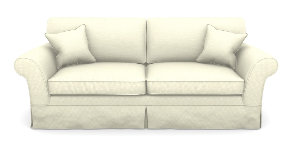 Product photograph of Lanhydrock 4 Seater Sofa In Basket Weave - Cream from Sofas and Stuff Limited