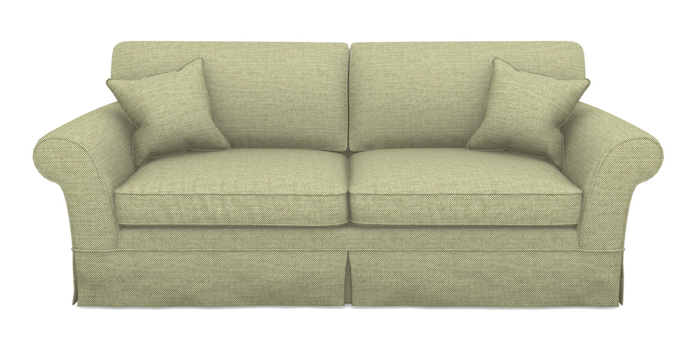 Product photograph of Lanhydrock 4 Seater Sofa In Basket Weave - Sage from Sofas and Stuff Limited
