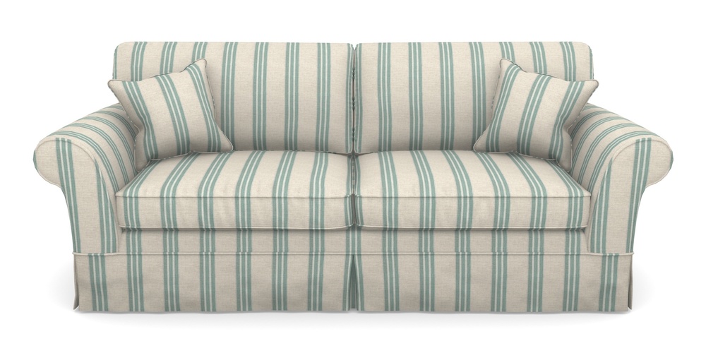 Product photograph of Lanhydrock 4 Seater Sofa In Cloth 18 Stripes - Bengal - Basil from Sofas and Stuff Limited