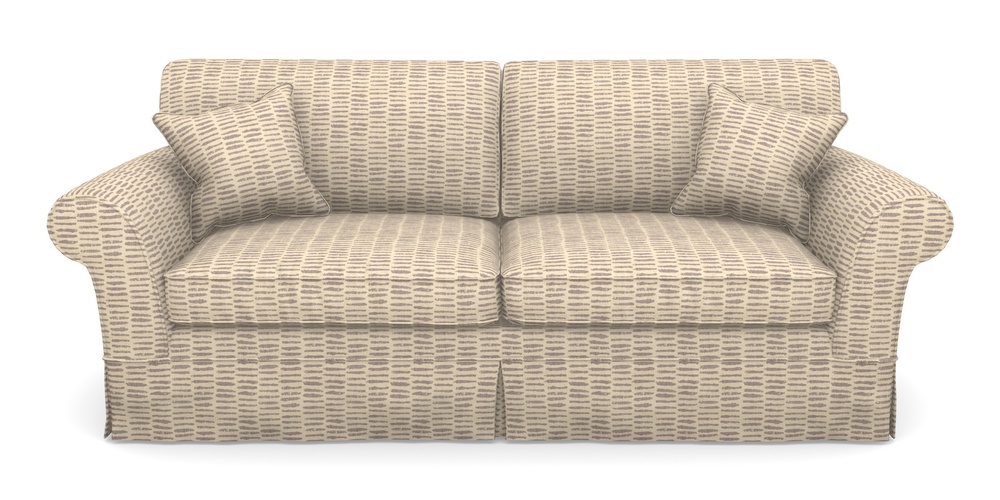 Product photograph of Lanhydrock 4 Seater Sofa In Cloth 18 - Daub - Berry from Sofas and Stuff Limited