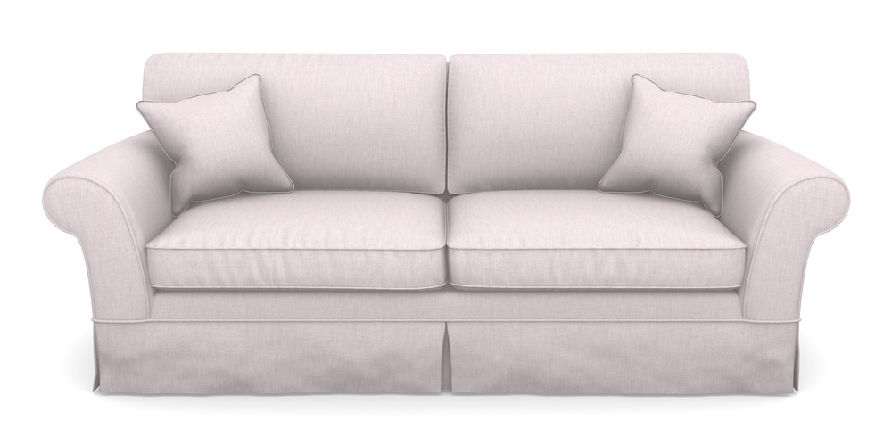 Product photograph of Lanhydrock 4 Seater Sofa In Clever Cotton Mix - Blush from Sofas and Stuff Limited