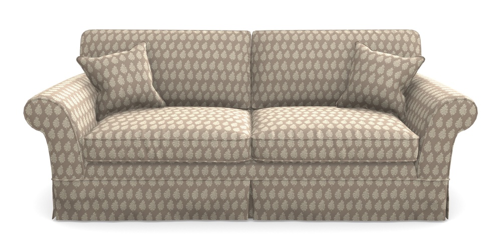 Product photograph of Lanhydrock 4 Seater Sofa In Cloth 21 - Oak Leaf - Beech from Sofas and Stuff Limited