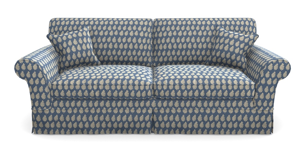 Product photograph of Lanhydrock 4 Seater Sofa In Cloth 21 - Oak Leaf - Bilberry from Sofas and Stuff Limited