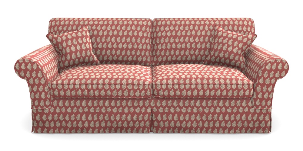 Product photograph of Lanhydrock 4 Seater Sofa In Cloth 21 - Oak Leaf - Ginger Snap from Sofas and Stuff Limited