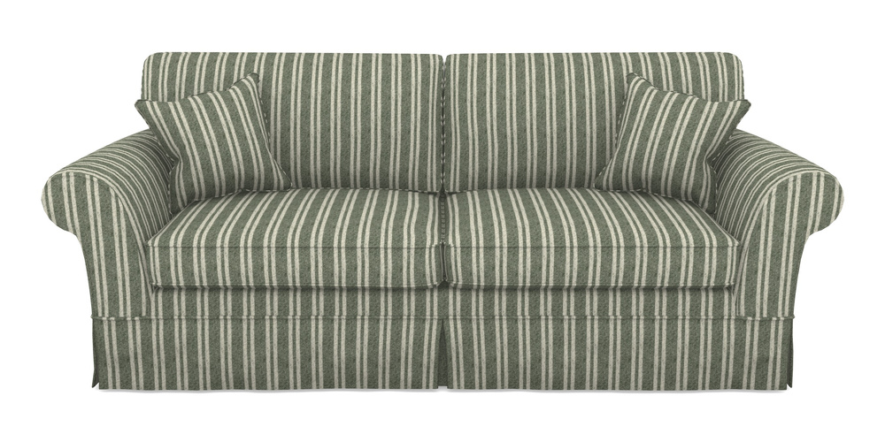 Product photograph of Lanhydrock 4 Seater Sofa In Cloth 22 - Barcode - Courgette from Sofas and Stuff Limited