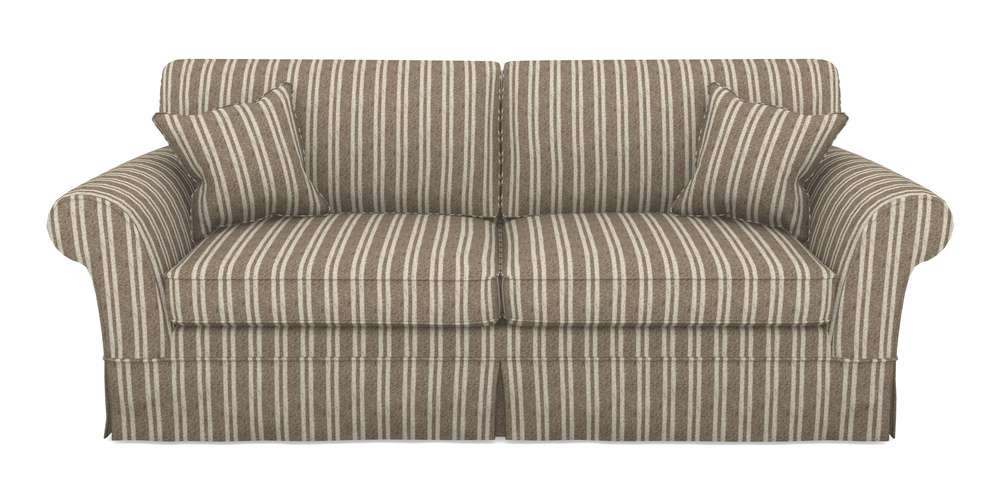 Product photograph of Lanhydrock 4 Seater Sofa In Cloth 22 - Barcode - Peat from Sofas and Stuff Limited