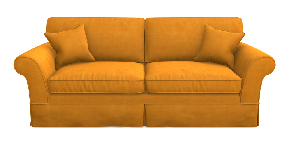 Product photograph of Lanhydrock 4 Seater Sofa In Clever Tough And Eco Velvet - Spice from Sofas and Stuff Limited