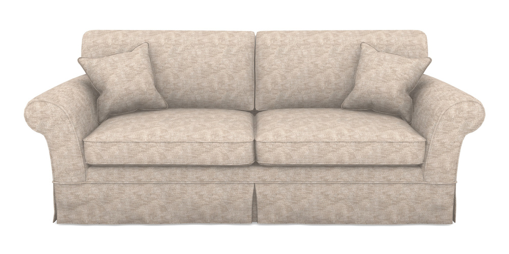 Product photograph of Lanhydrock 4 Seater Sofa In Cloth 20 - Design 4 - Natural Slub from Sofas and Stuff Limited