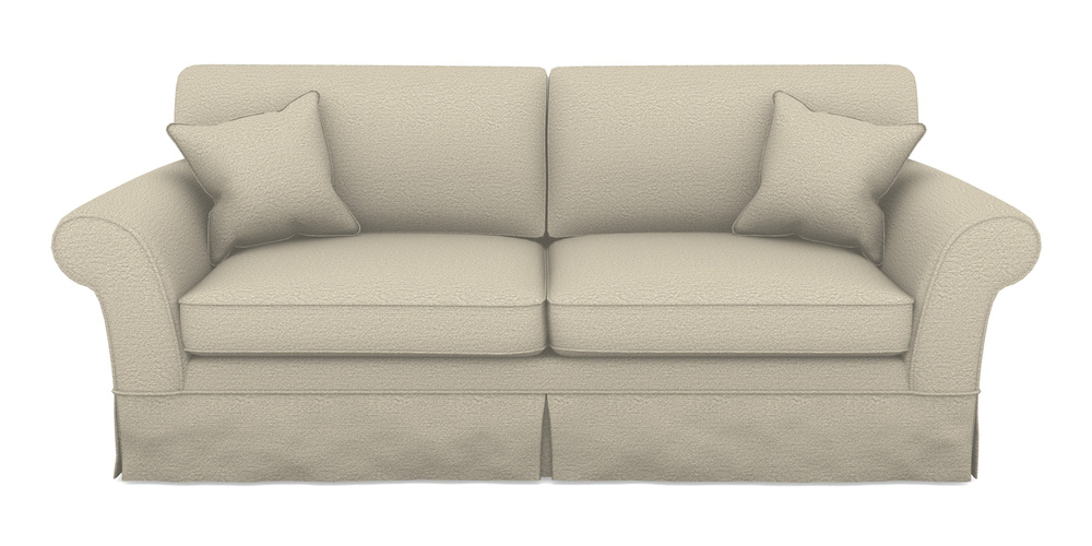 Product photograph of Lanhydrock 4 Seater Sofa In Cloth 20 - Design 6 - Natural Linen from Sofas and Stuff Limited