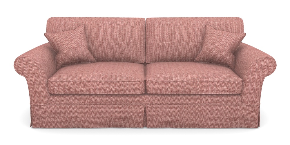 Product photograph of Lanhydrock 4 Seater Sofa In Dundee Herringbone - Rose from Sofas and Stuff Limited