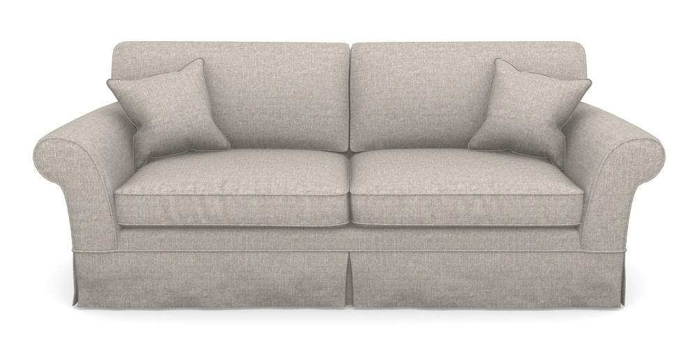 Product photograph of Lanhydrock 4 Seater Sofa In Easy Clean Plain - Dove from Sofas and Stuff Limited