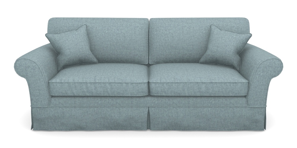 Product photograph of Lanhydrock 4 Seater Sofa In Easy Clean Plain - Polar from Sofas and Stuff Limited