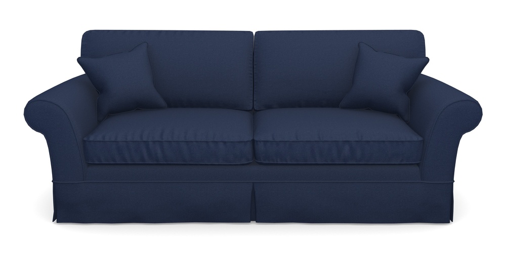 Product photograph of Lanhydrock 4 Seater Sofa In Eco Washable Cotton - Admiral from Sofas and Stuff Limited