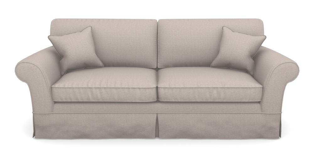 Product photograph of Lanhydrock 4 Seater Sofa In Eco Washable Cotton - Mink from Sofas and Stuff Limited