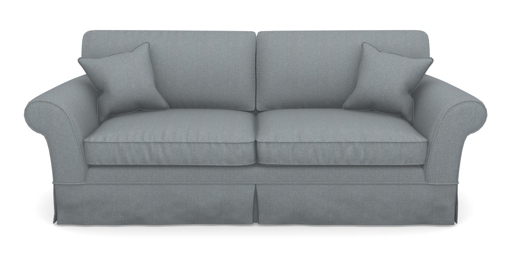 Product photograph of Lanhydrock 4 Seater Sofa In Eco Washable Cotton - Pebble from Sofas and Stuff Limited