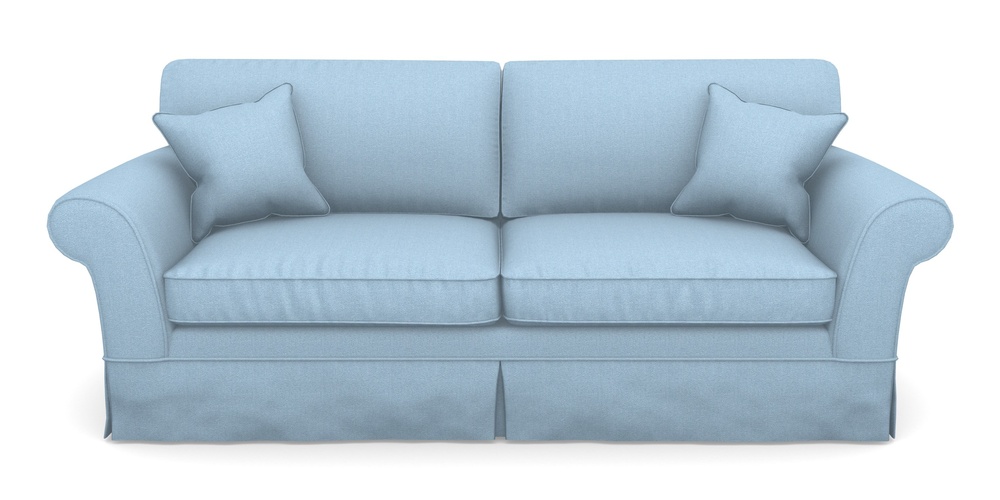 Product photograph of Lanhydrock 4 Seater Sofa In Eco Washable Cotton - Sky from Sofas and Stuff Limited