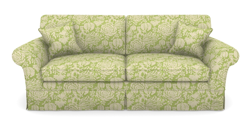 Product photograph of Lanhydrock 4 Seater Sofa In V A Brompton Collection - Flowering Kale - Lime from Sofas and Stuff Limited