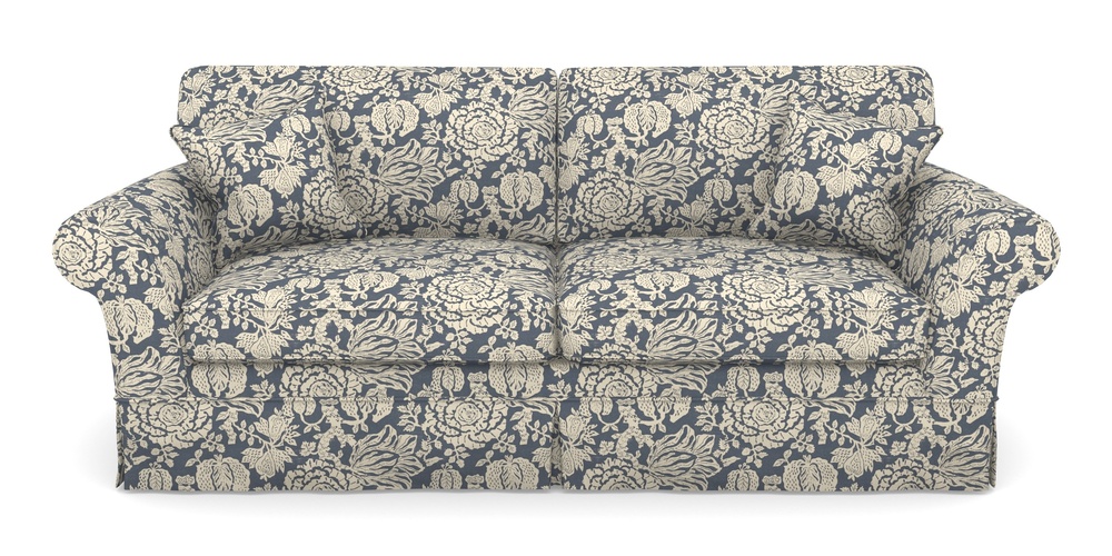 Product photograph of Lanhydrock 4 Seater Sofa In V A Brompton Collection - Flowering Kale - Midnight Blue from Sofas and Stuff Limited