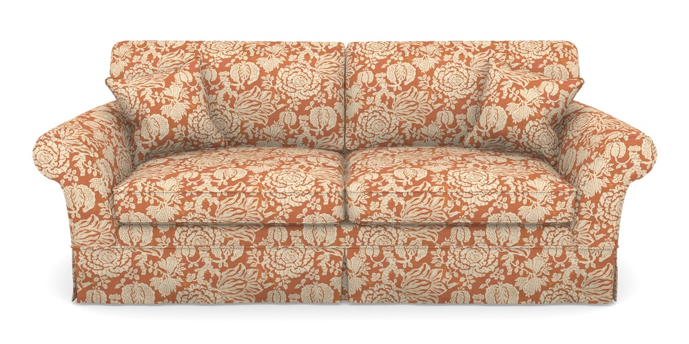 Product photograph of Lanhydrock 4 Seater Sofa In V A Brompton Collection - Flowering Kale - Terracotta from Sofas and Stuff Limited