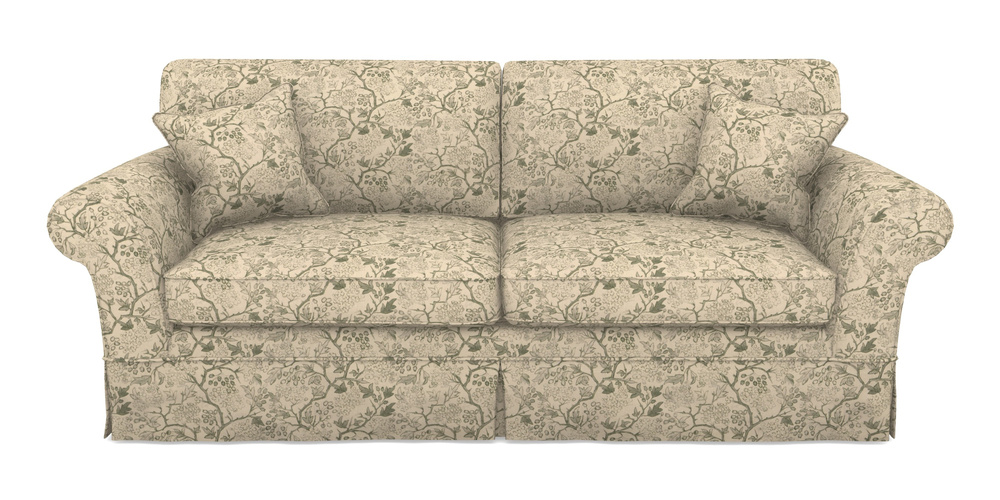 Product photograph of Lanhydrock 4 Seater Sofa In Rhs Collection - Gertrude Jekyll Linen Cotton Blend - Green from Sofas and Stuff Limited