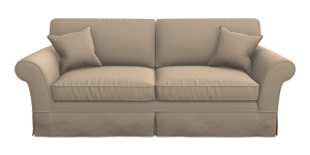 Product photograph of Lanhydrock 4 Seater Sofa In House Velvet - Linen from Sofas and Stuff Limited